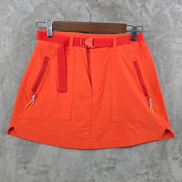 Outdoor Voices Pants - Outdoor Voices Skirt‎ Womens Small Orange Rectrek Belted Hiking Mini Skirt